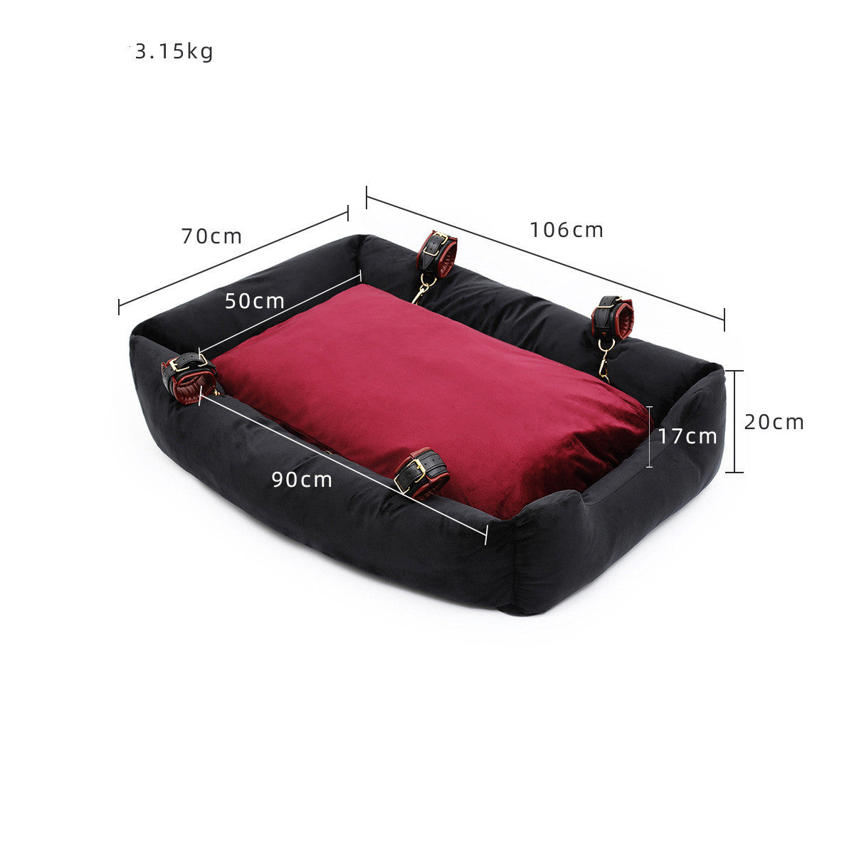 Luxury Leather Pet Car Seat Bed Gomaki Shop