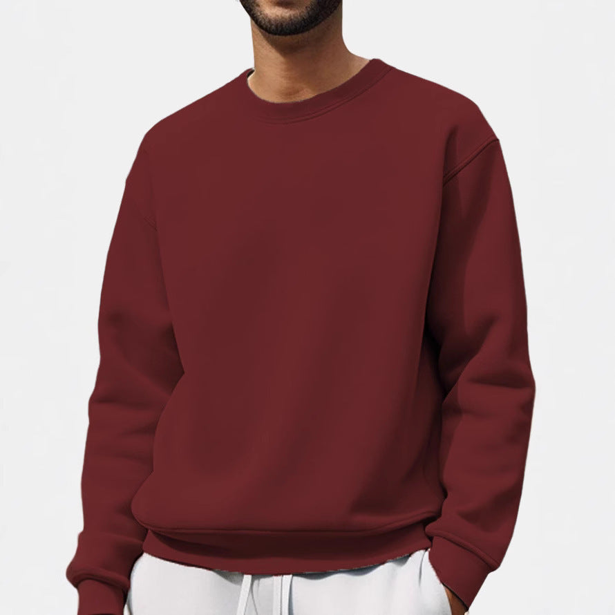 Men Minimalist Fleece Sweatshirt Gomaki