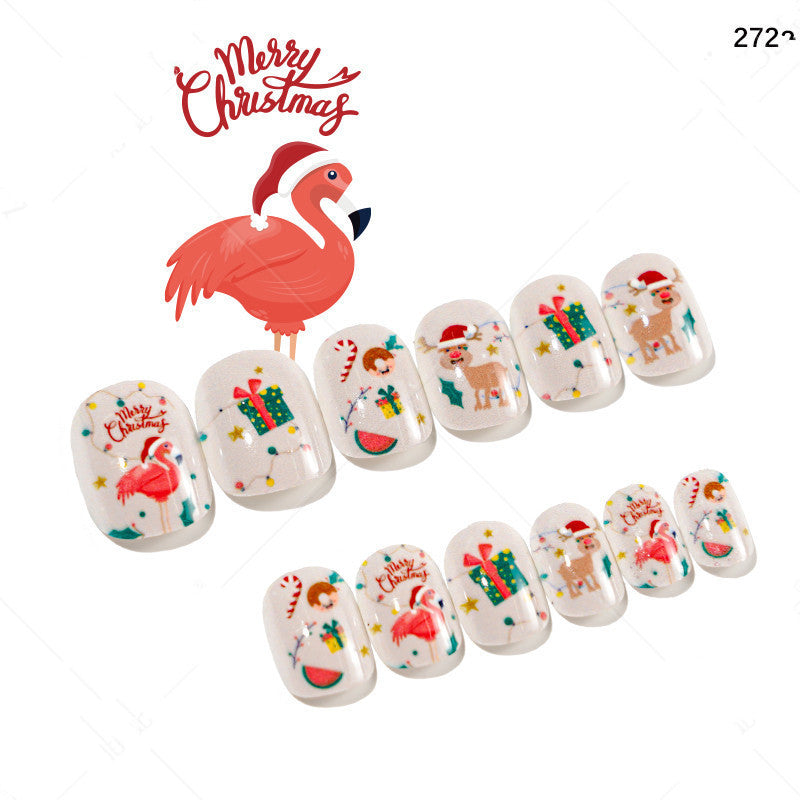 Christmas Pattern Press On Nails Gomaki