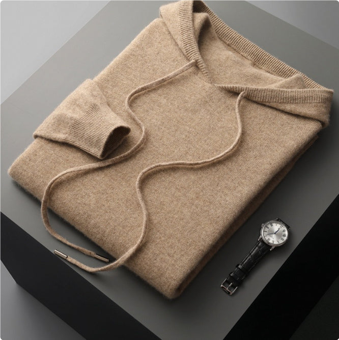 Men Hooded Knitted Sweater Gomaki