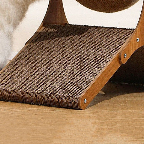 Wheel Vertical Wear Resistant Cat Scratch Board Gomaki