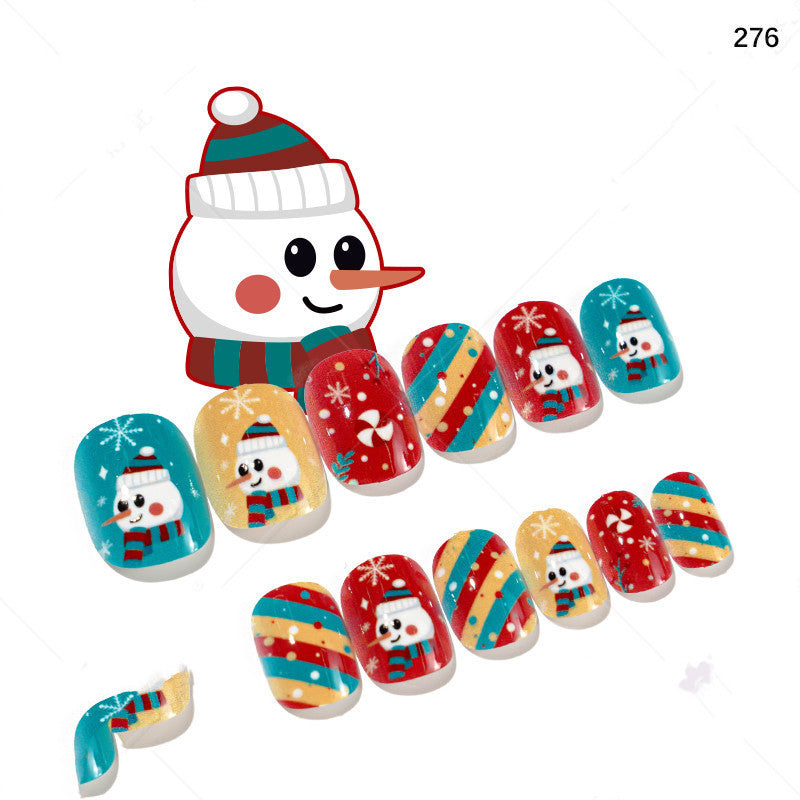 Christmas Pattern Press On Nails Gomaki