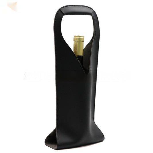 Luxury Leather Wine Tote Bag Gomaki