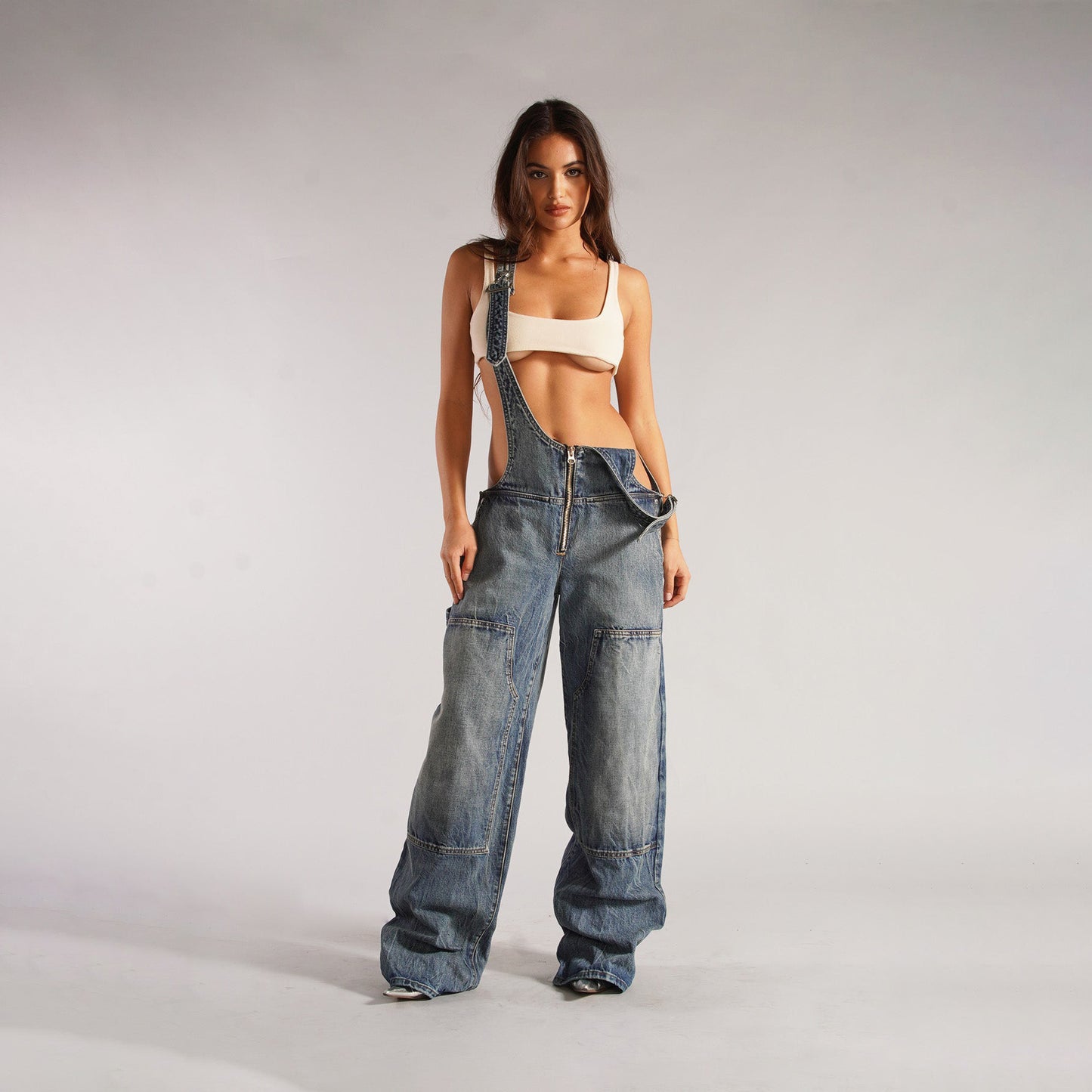 Women Baggy Denim Overalls