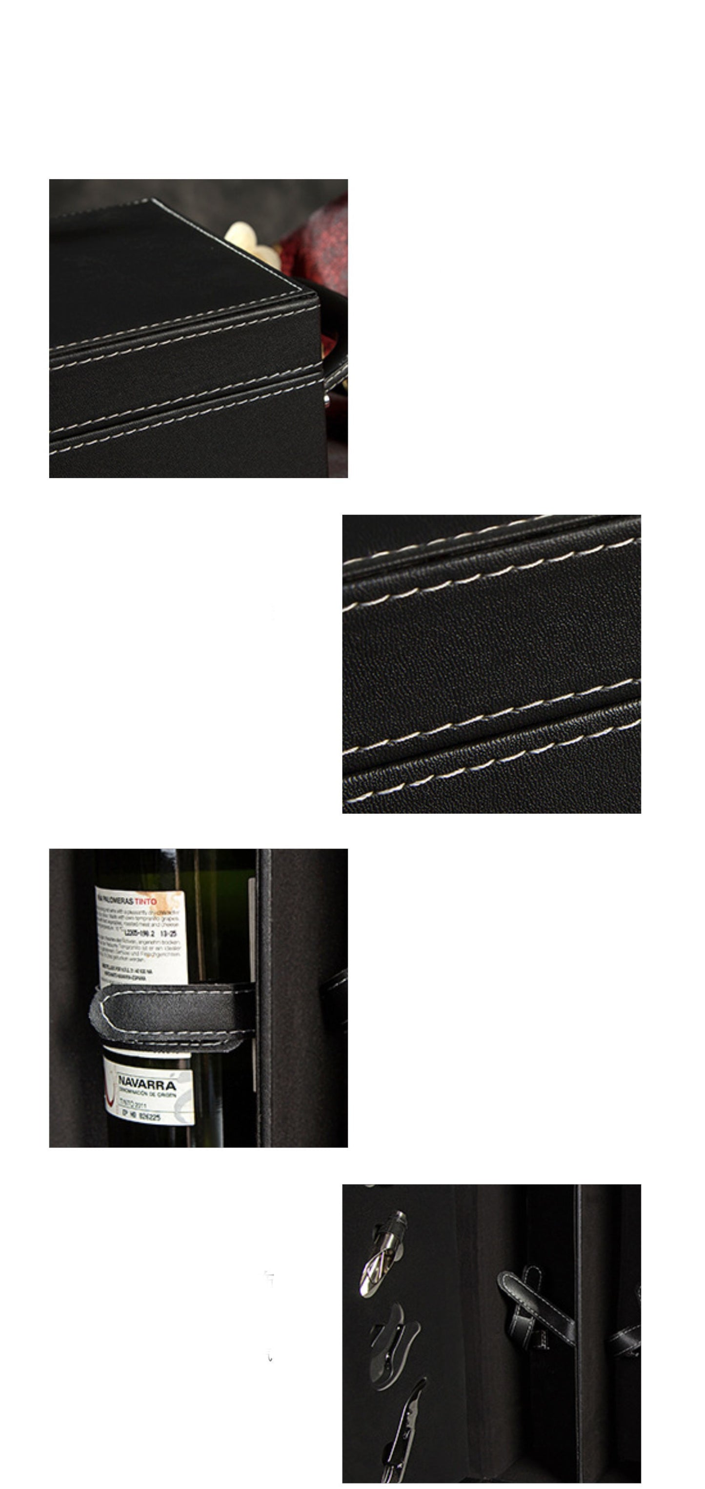 Elegant PU Leather Wine Gift Box Gomaki