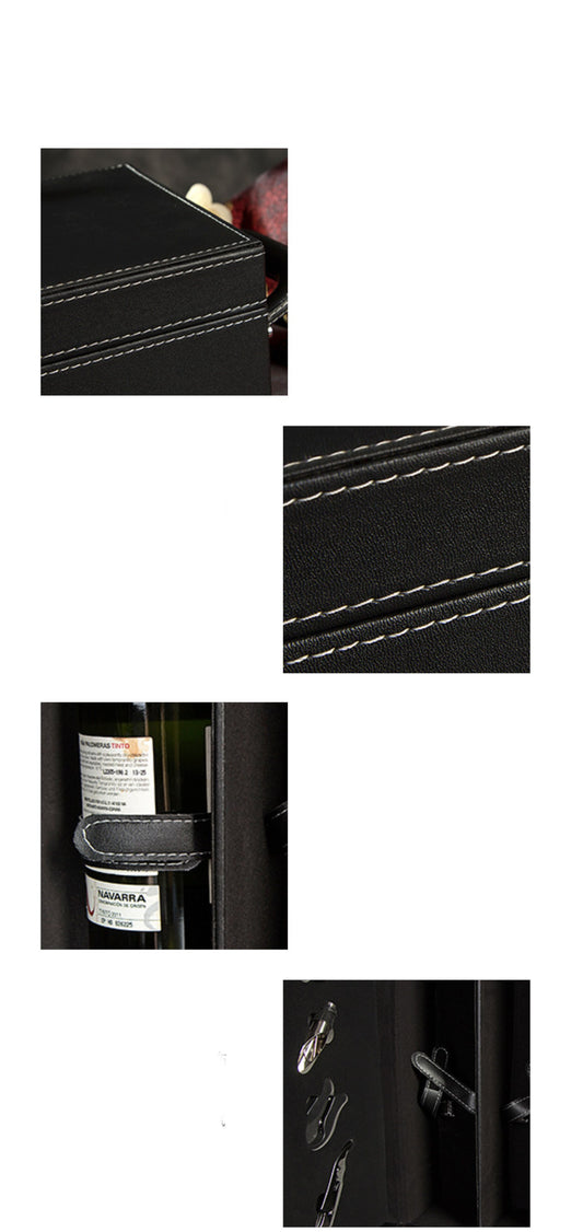 Elegant PU Leather Wine Gift Box Gomaki