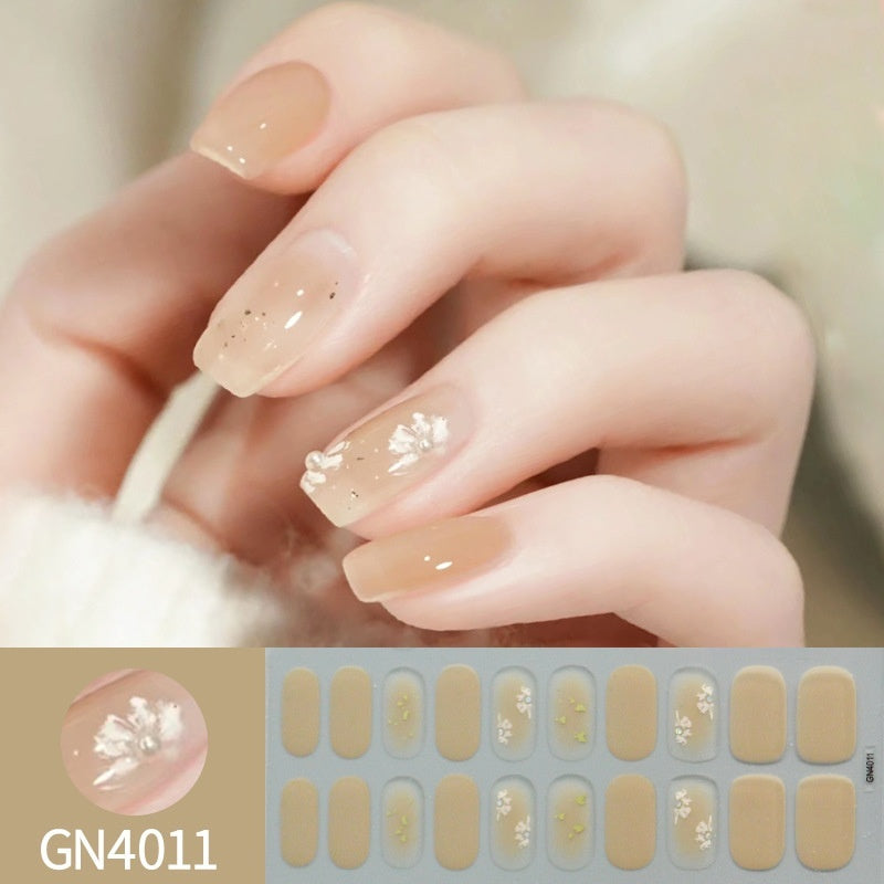 Gradient Nude Pink Nail Polish Strips Gomaki