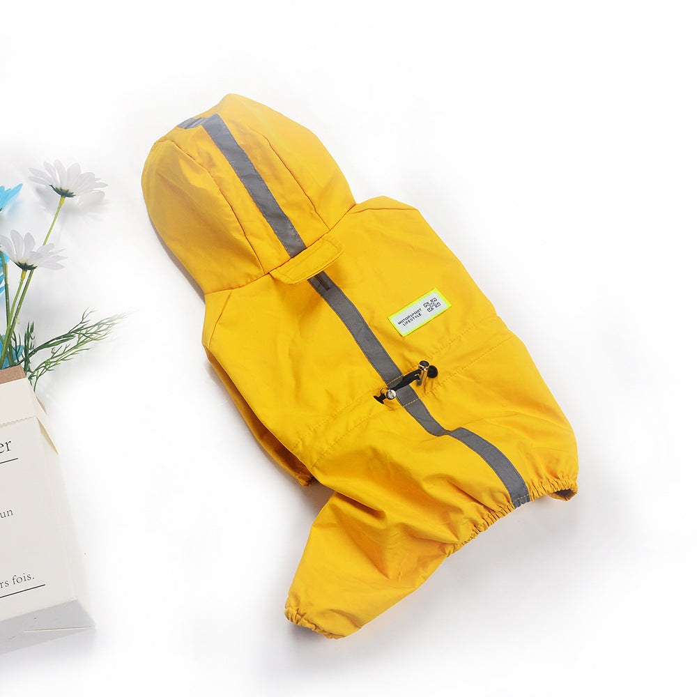 Waterproof Dog Raincoat with Hood Gomaki