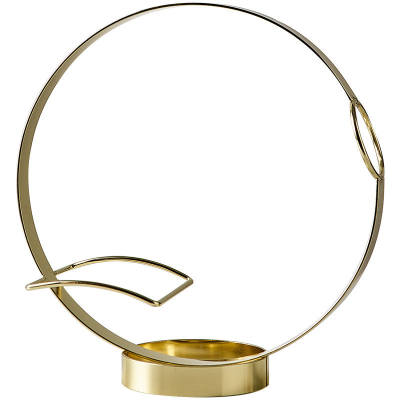 Modern Gold Metal Wine Bottle Holder Gomaki