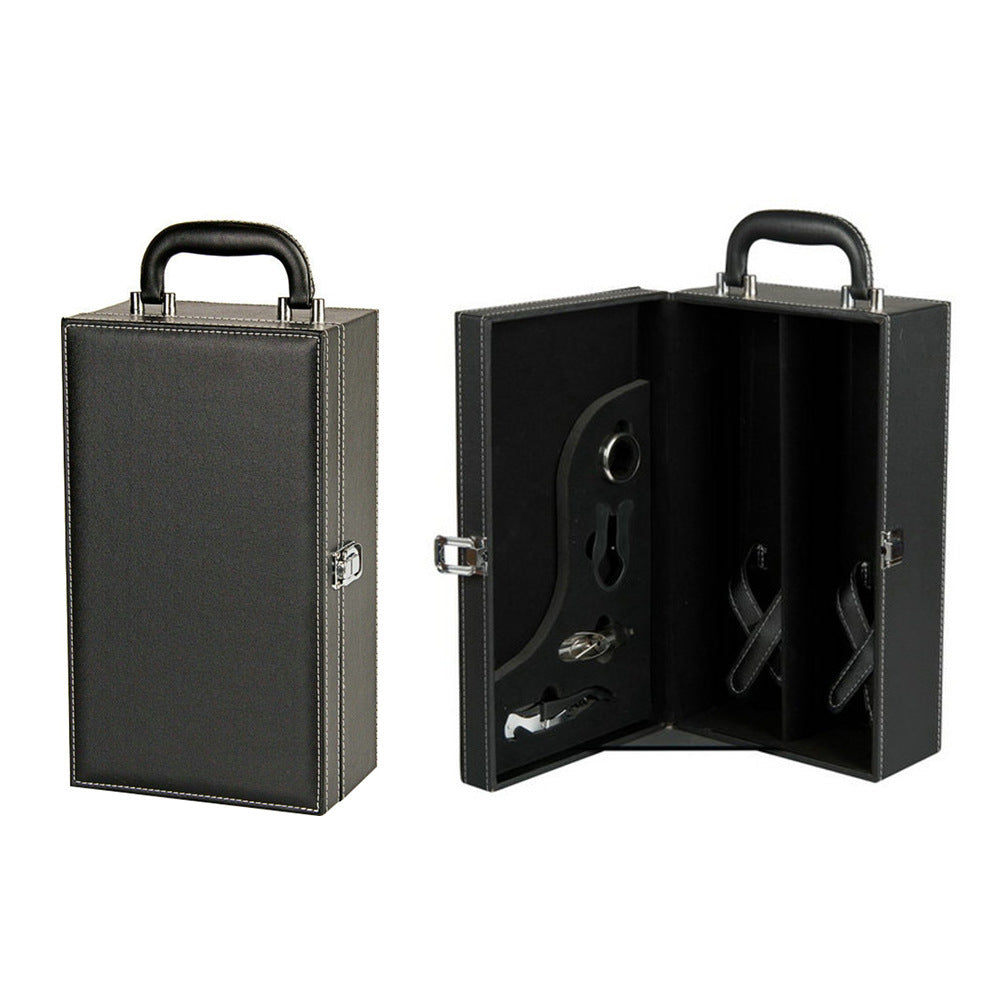 Elegant PU Leather Wine Gift Box Gomaki