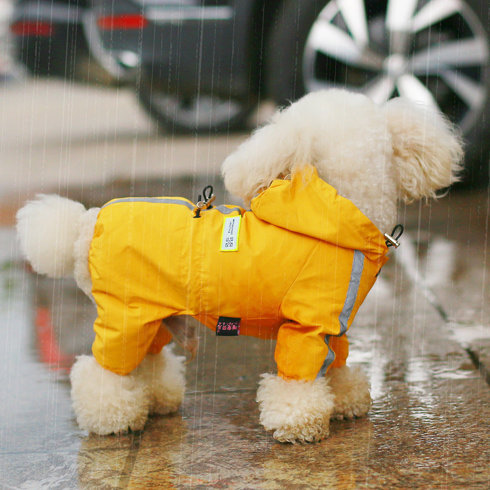 Waterproof Dog Raincoat with Hood Gomaki