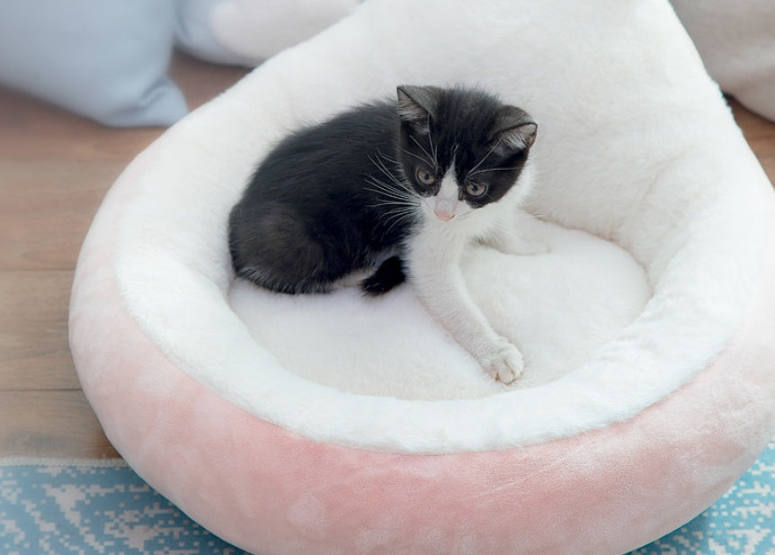 Soft Washable Cat And Small Dog Nest With Cozy Raised Backrest Gomaki