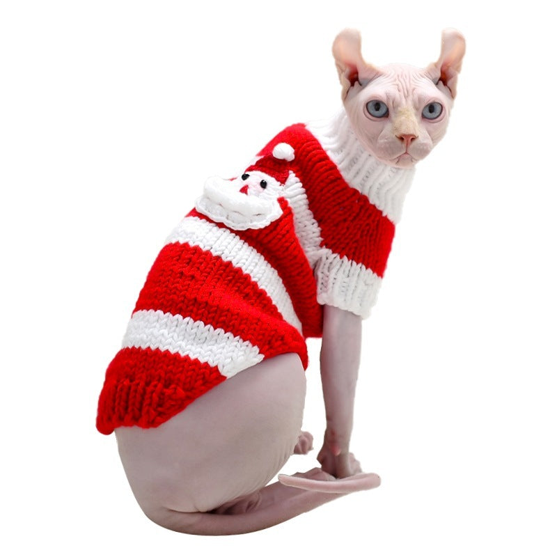 Hairless Sphynx Cat Warm Sweater Pet Clothes Gomaki