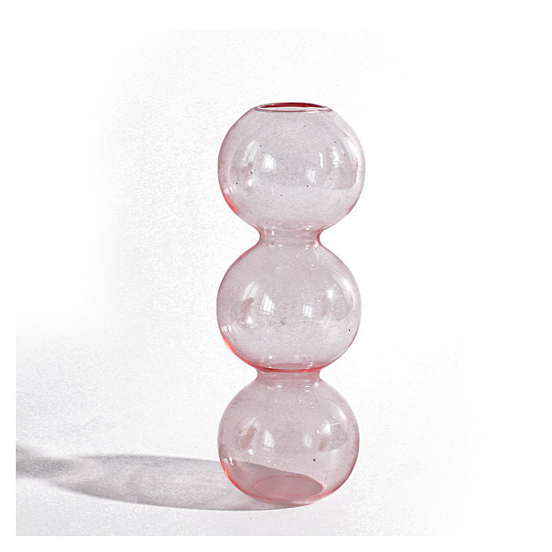 Modern Glass Vase Bubble Vase Art Colored Transparent Gomaki
