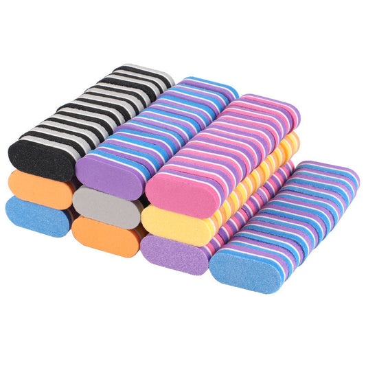 Mini Pink Sponge Buffers for Manicure and Pedicure Gomaki