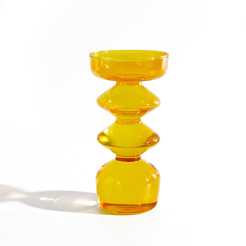 Modern Glass Vase Bubble Vase Art Colored Transparent Gomaki