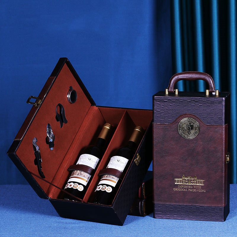 Luxury Leather Wine Gift Box Gomaki