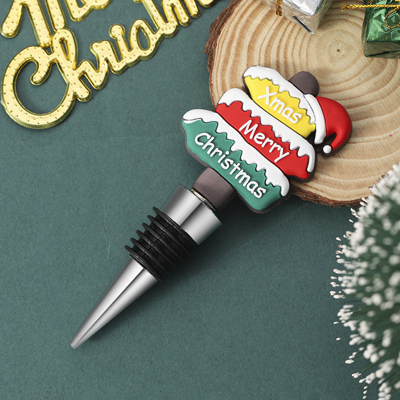 Christmas Wine Bottle Stopper Set Gomaki