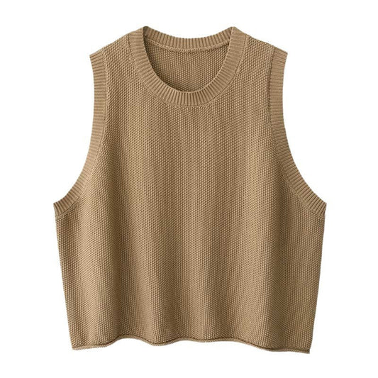 Women Knitted Sweater Vest Gomaki