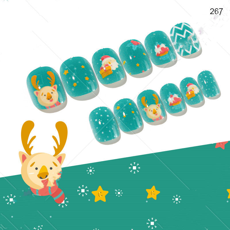 Christmas Pattern Press On Nails Gomaki
