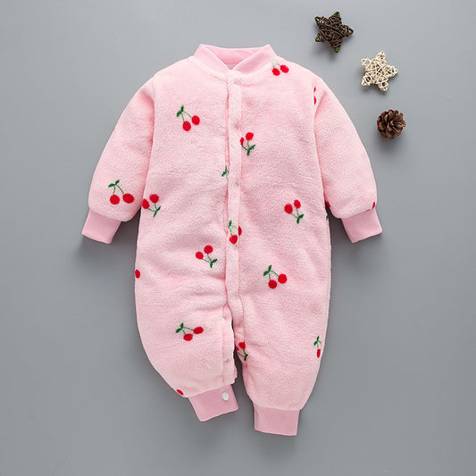 Plush Fleece Baby Romper Gomaki
