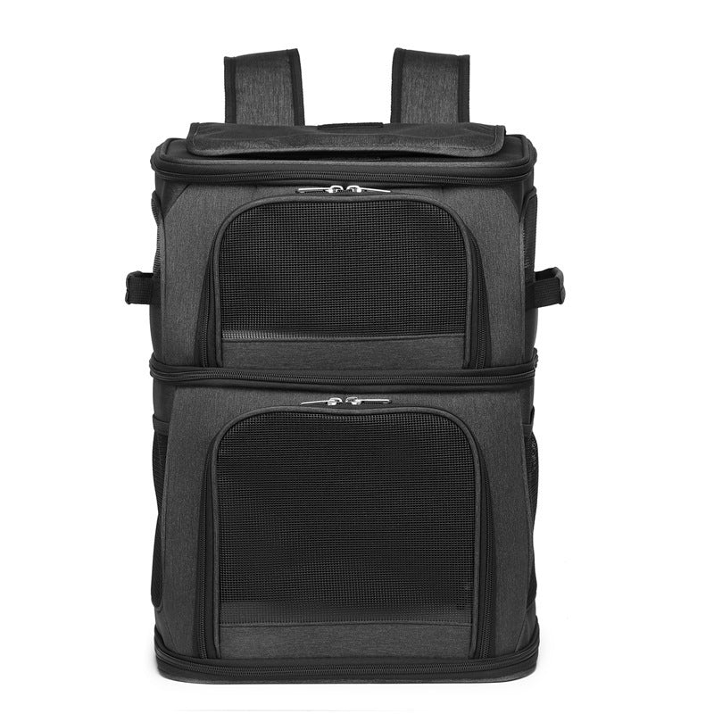Modern Double Layer Pet Backpack Carrier Gomaki