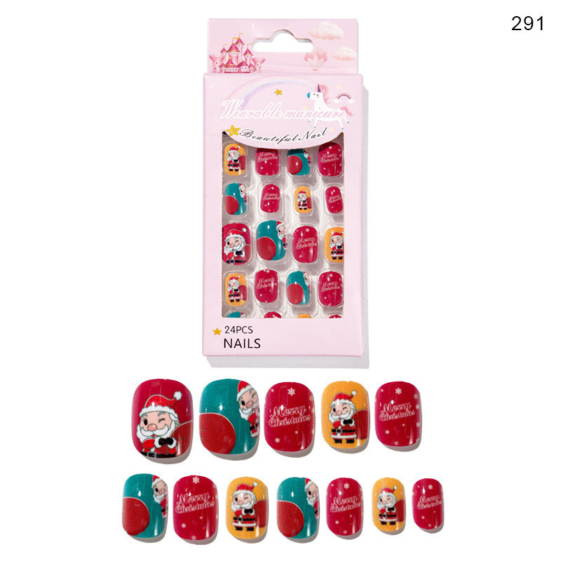 Christmas Pattern Press On Nails Gomaki