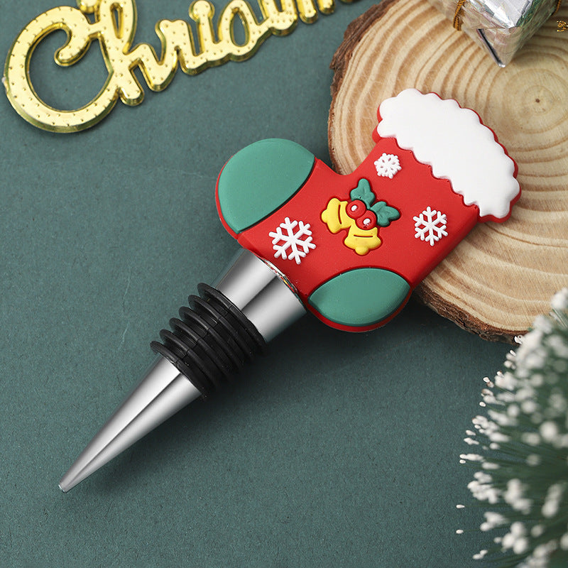 Christmas Wine Bottle Stopper Set Gomaki