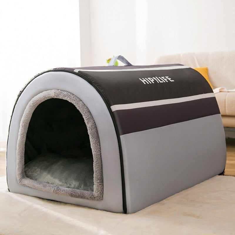 Luxury Arctic Velvet Pet House Gomaki