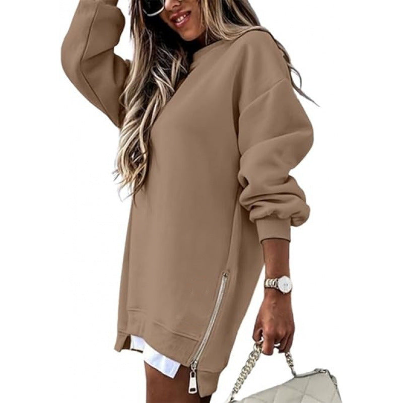 Women Longline Sweatshirt Dress Gomaki