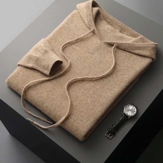 Men Hooded Knitted Sweater Gomaki