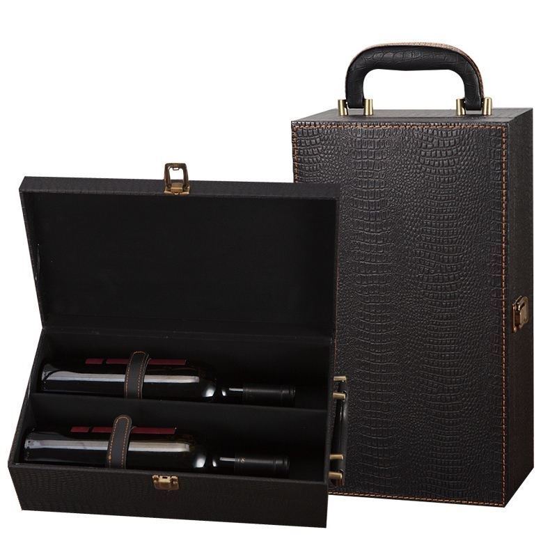 Luxury Double Bottle Wine Case Gomaki
