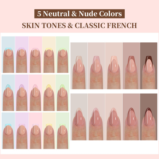 Manicure Wear Nail French Seamless Wear Nail Detachable Gomaki