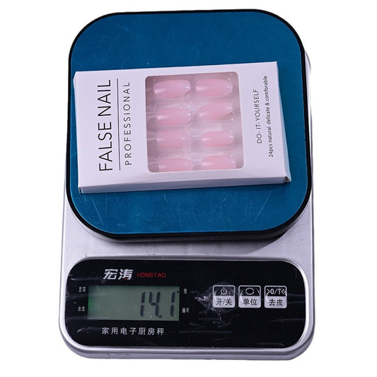 Natural Pink Gradient Press On Nails Gomaki