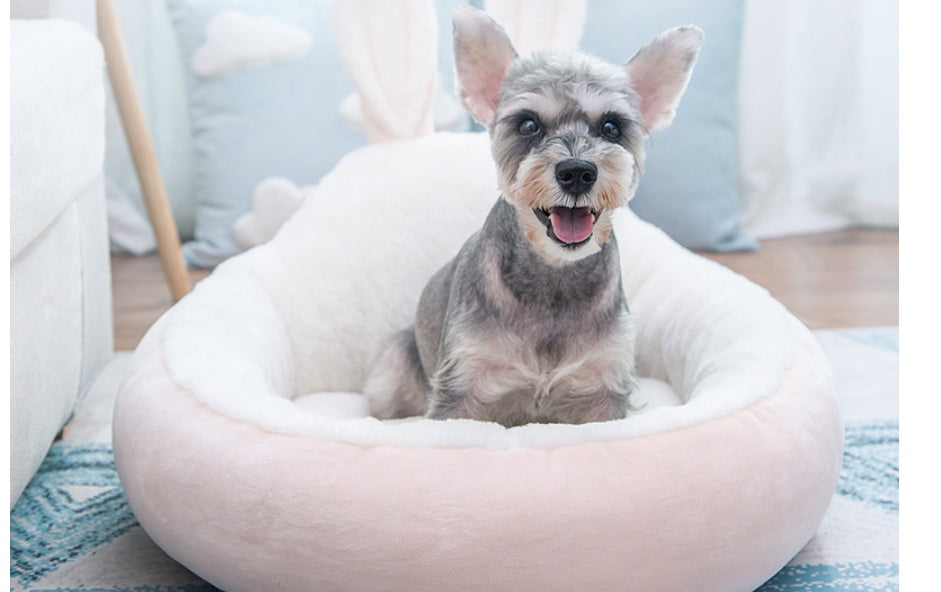 Soft Washable Cat And Small Dog Nest With Cozy Raised Backrest Gomaki