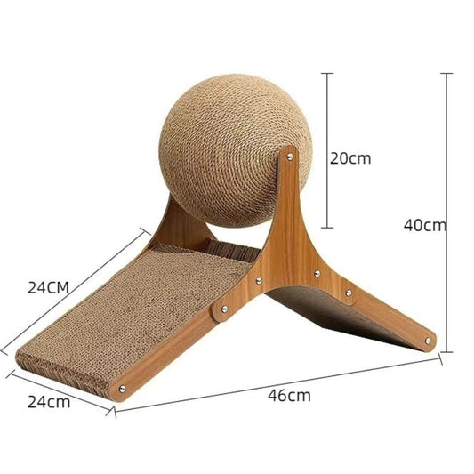 Wheel Vertical Wear Resistant Cat Scratch Board Gomaki