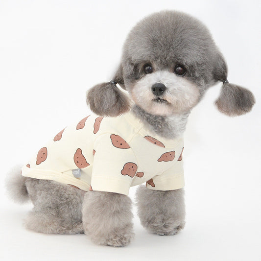 Cartoon Printed Dog T Shirt Gomaki Shop