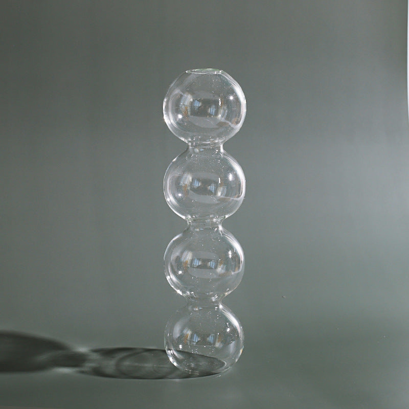 Modern Glass Vase Bubble Vase Art Colored Transparent Gomaki