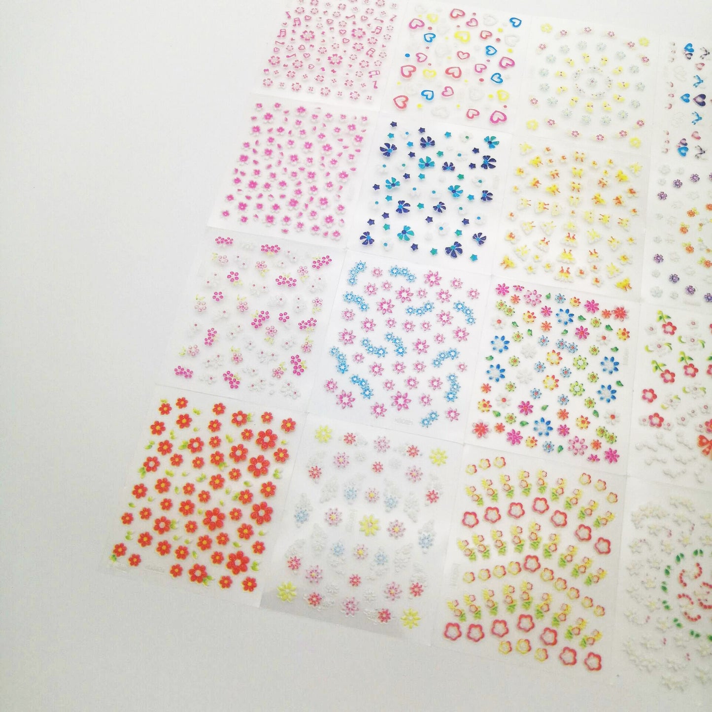 Floral Nail Art Stickers Set Gomaki
