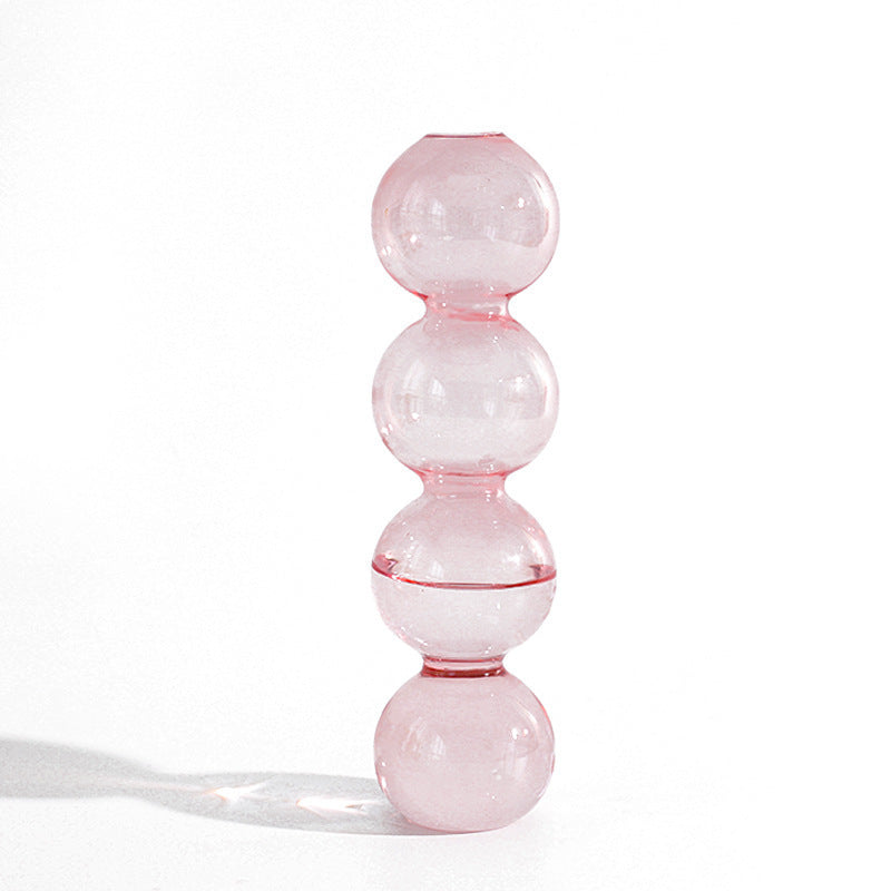 Modern Glass Vase Bubble Vase Art Colored Transparent Gomaki