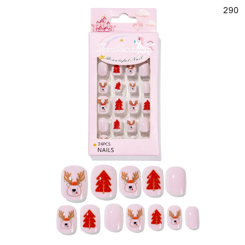 Christmas Pattern Press On Nails Gomaki