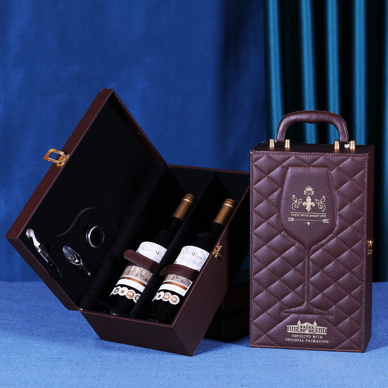 Luxury Leather Wine Gift Box Gomaki