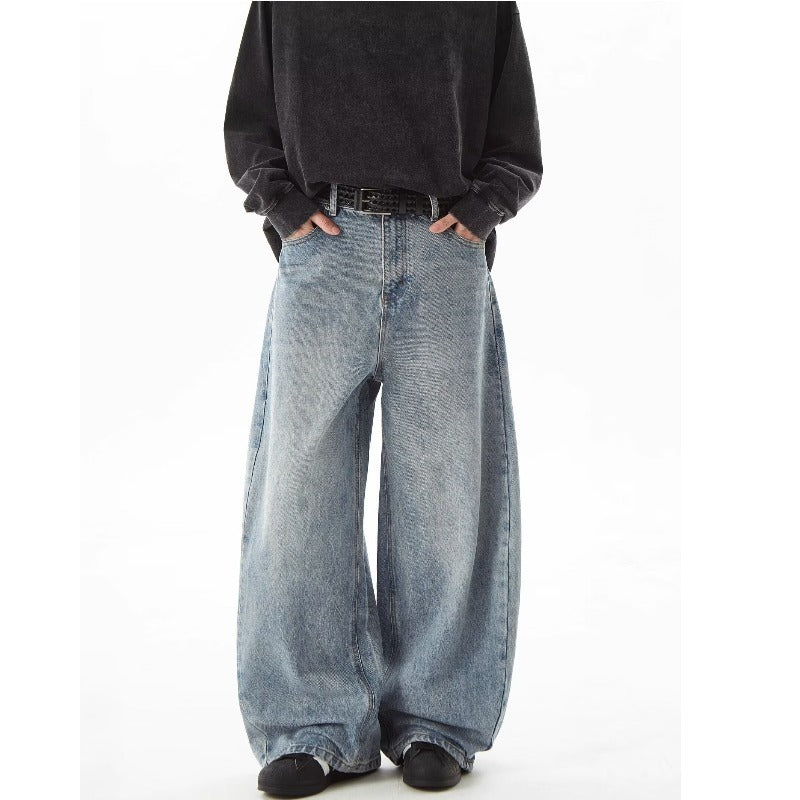 Women Oversized Wide Leg Jeans Gomaki