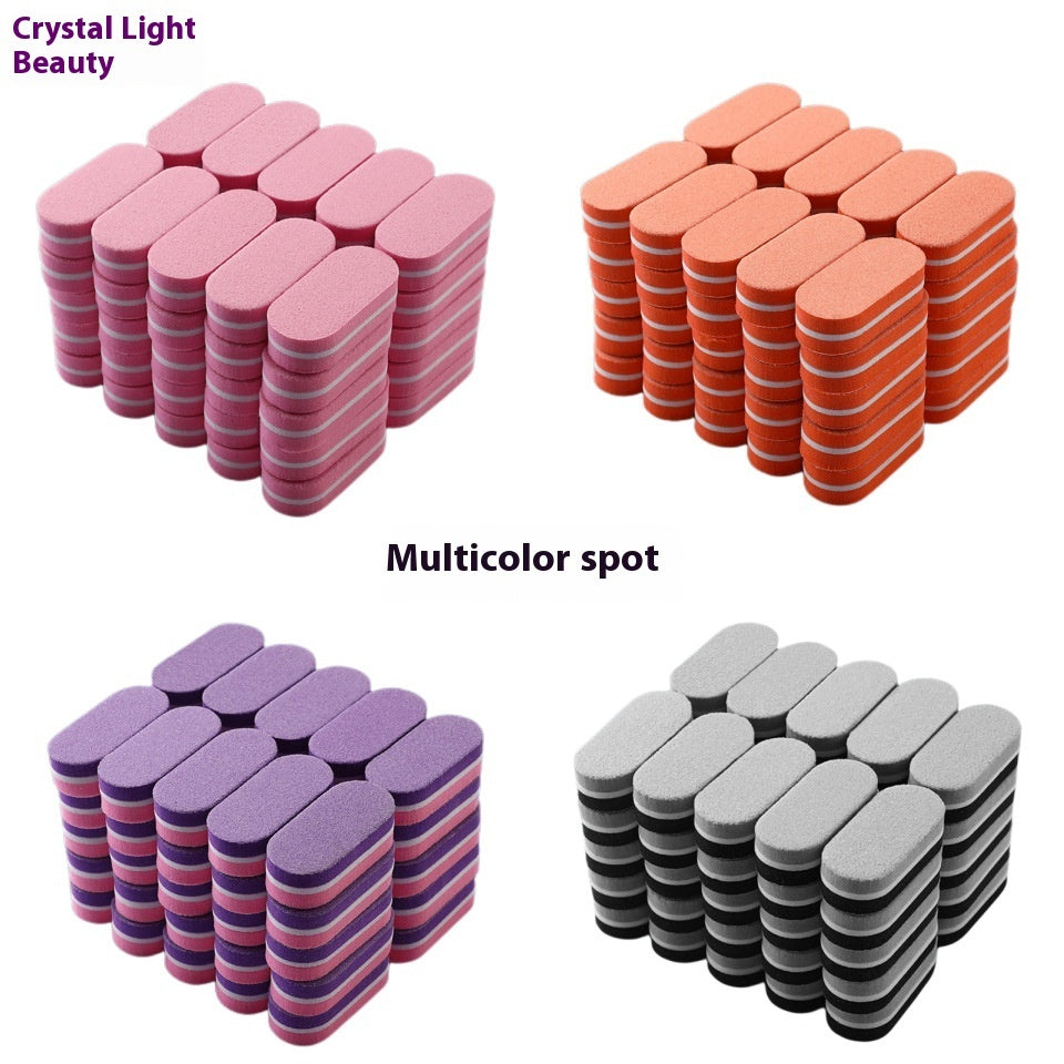 Mini Pink Sponge Buffers for Manicure and Pedicure Gomaki