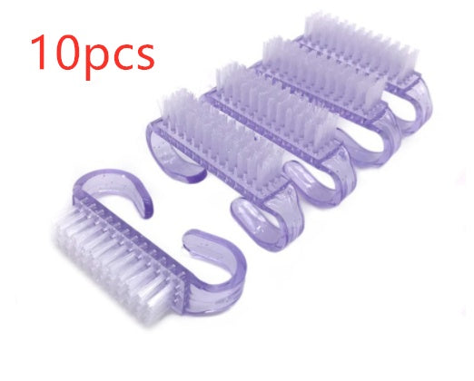 Double Sided Nail Cleaning Brush with Handle Gomaki