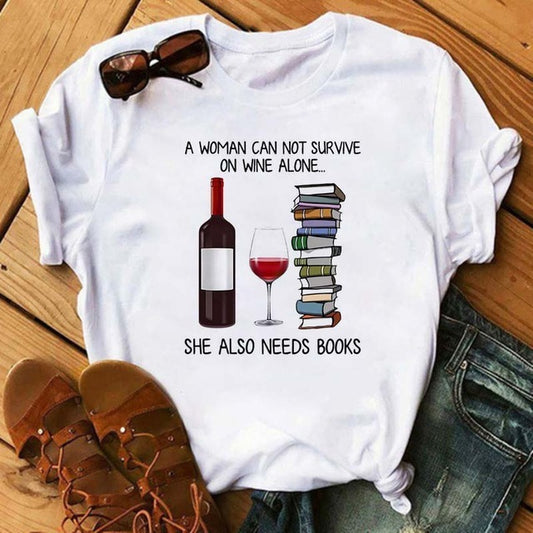 Heartbeat Wine Glass T Shirt Gomaki