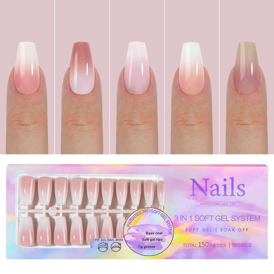 Manicure Wear Nail French Seamless Wear Nail Detachable Gomaki