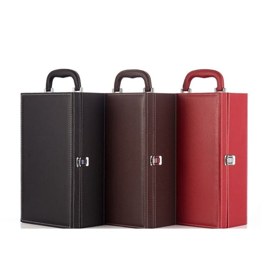 Luxury Double Bottle Wine Case Gomaki