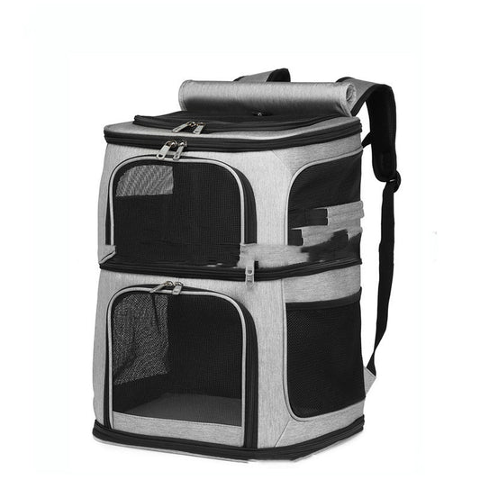 Modern Double Layer Pet Backpack Carrier Gomaki