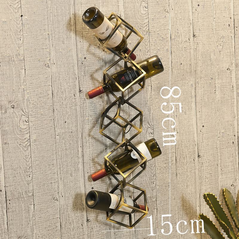 Geometric Wall Mounted Wine Rack Gomaki